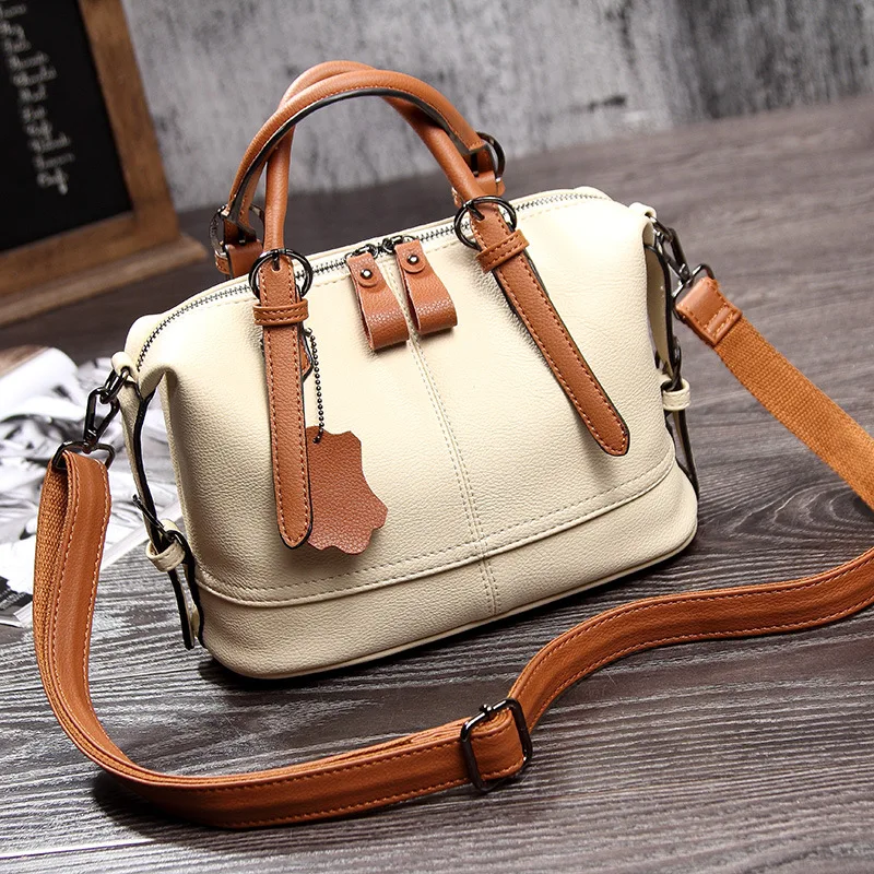 

Luxury Fashion Handbags for Women Genuine Leather Shoulder Bag Female Messenger Bag Casual Tote Lady Boston Crossbody Hand Bags
