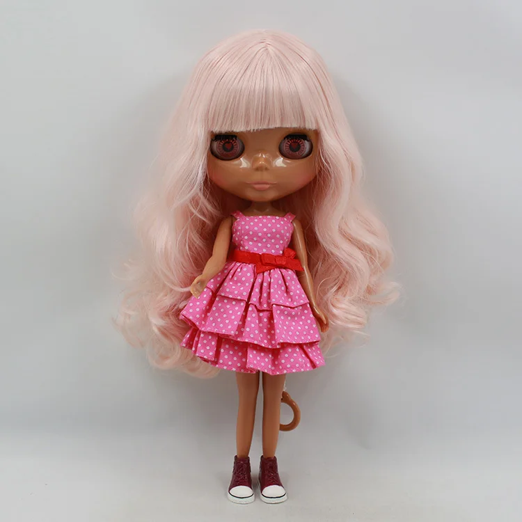 

Blyth Doll For Series No.230BL1059-20m bangs Pink hair Suitable For DIY Change Toy For Girls