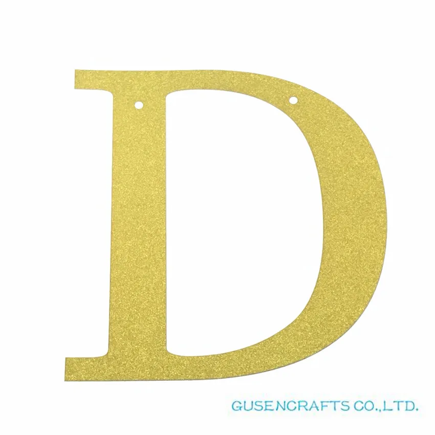 Birthday Streamers Birthday Banner Party Decorations 1pcs/lot Personalized Hanging Glitter Gold Paper Letter Number Banners Garlands