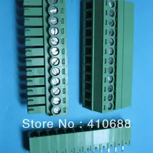 300 шт. в партии винтовой клеммный блок разъем 3,81 мм угол 12 pin зеленый цвет подключаемый тип высокое качество горячая распродажа