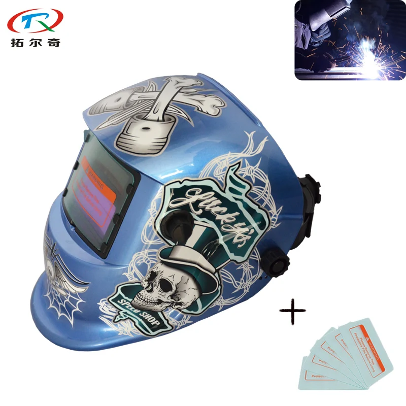 

Batteries Solar Plate Long Life Use Weld Cap Automatic Darkening Welding Helmet Electric Tig Arc Mig Cap Weld TRQ-HD51-2200DE