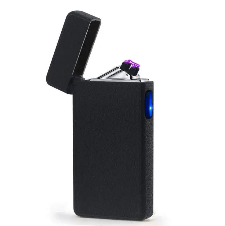 Новая двойная дуговая зажигалка, электрическая USB сигарная зажигалка, перезаряжаемая плазменная сигарета, двойная дуга, Isqueiro Encendedor, табачная трубка, сигара