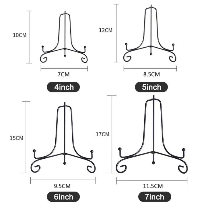 4/6/7/8/10/12 Inch гладить кронштейн Дисплей подставка для Чаша плиты Книги по искусству фото рамка FP8