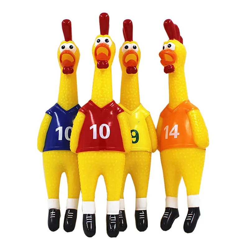 

Pets Dogs Toys Product Shrilling Decompression Tool Squeak Squeaker Vent Chicken World Cup Screaming Chicken Squeeze Sound Toys