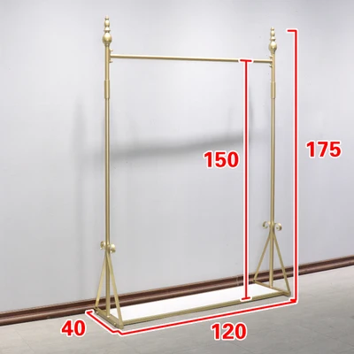 Красивая вешалка для одежды, одежда для выставочного стеллажа, пол-к-потолок, модульная Женская полка, индикация Nakajima, золото
