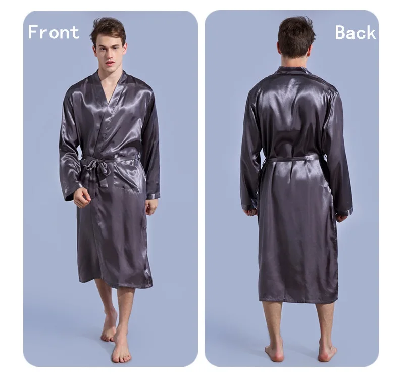 grey silklike robe long sleeve (1)