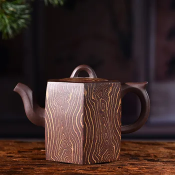 

Famous Kettle Pure Manual Raw Ore Purple Ink For Imprinting Of Seals Clay High Six Square Kettle Kungfu Online Teapot Tea Set