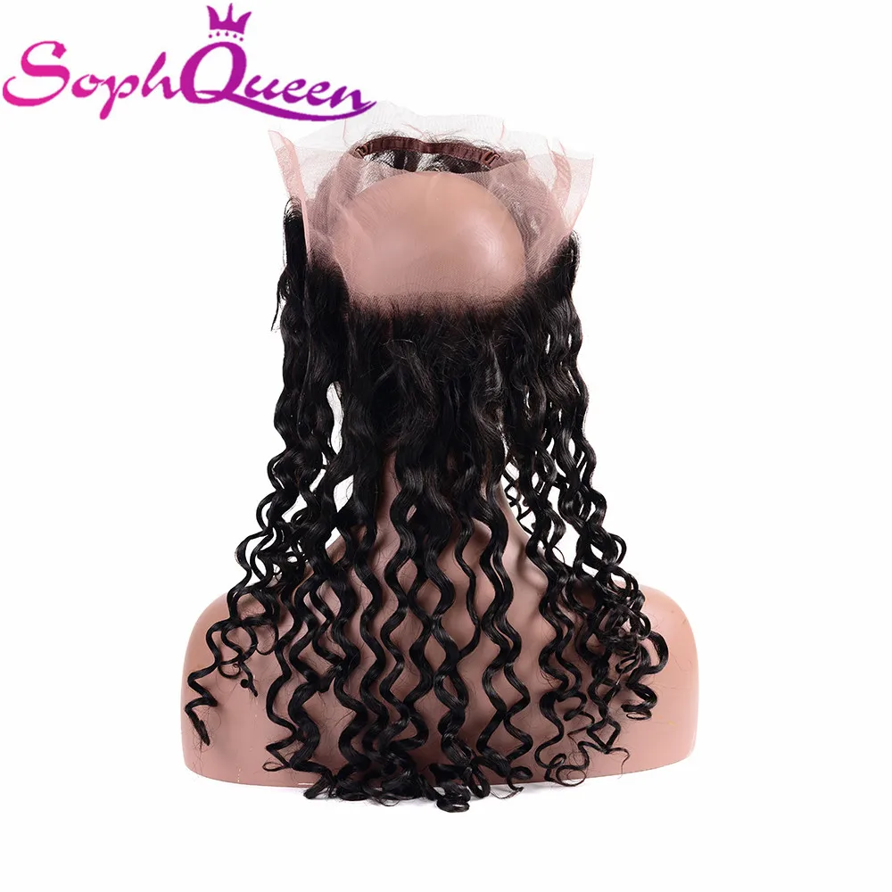 Soph Queen 360 Lace Frontal Wig Deep Wave Brazlian Remy Lace Front Human Hair Wigs For Black Women 100%Human Hair Wigs Free Part