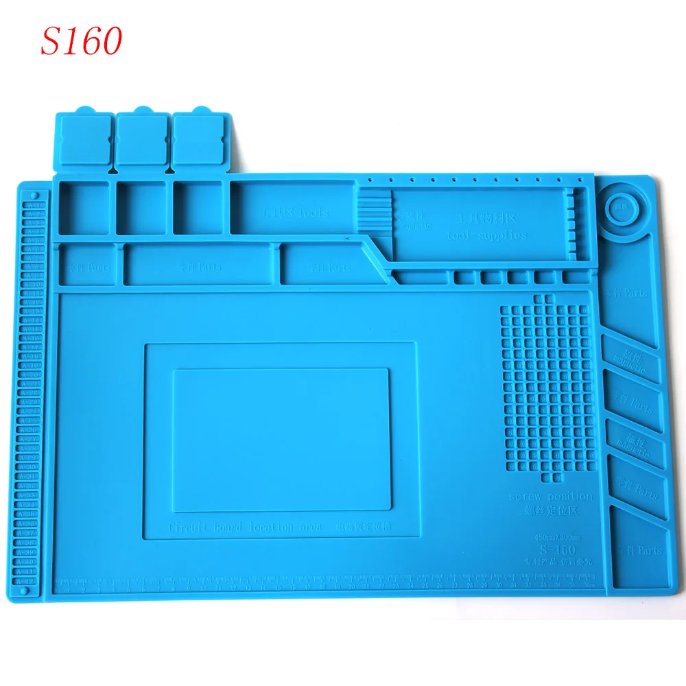 ESD Heat Insulation Working Mat Heat-resistant BGA Soldering Station Repair Insulation Pad Insulator Pad Maintenance Platform - Color: 450 x 300mm