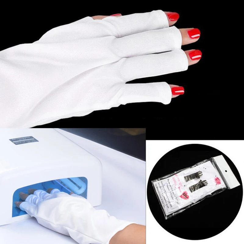 10 Pair UV Protection Nail Art Anti UV Glove for UV Light Lamp