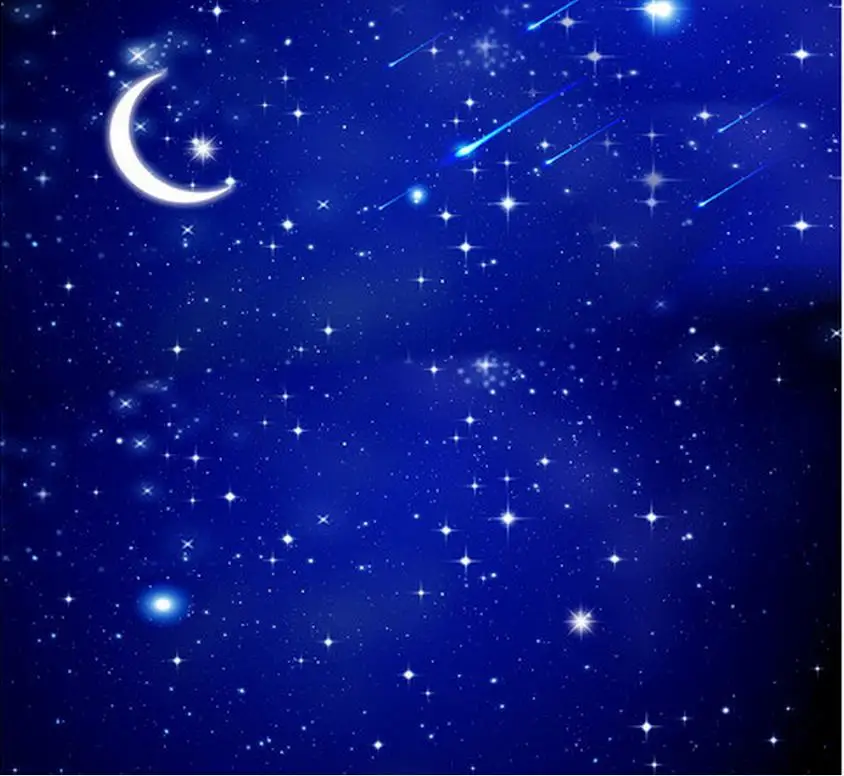 

Custom photo wallpaper Large 3D Stereo romantic dark blue sky 3d wallpaper living room ceilings