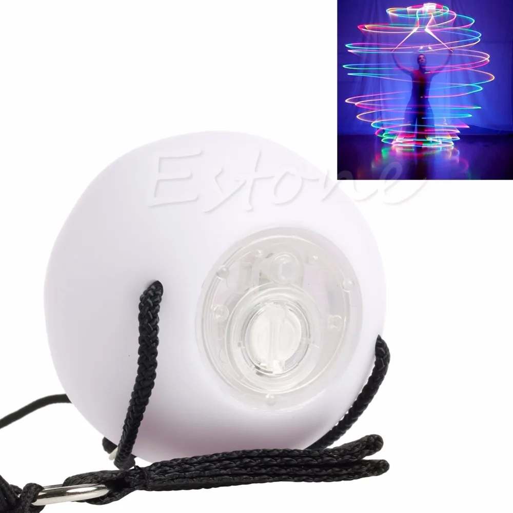 

Pro LED Multi-Coloured Glow POI Thrown Balls Light up For Belly Dance Hand Props