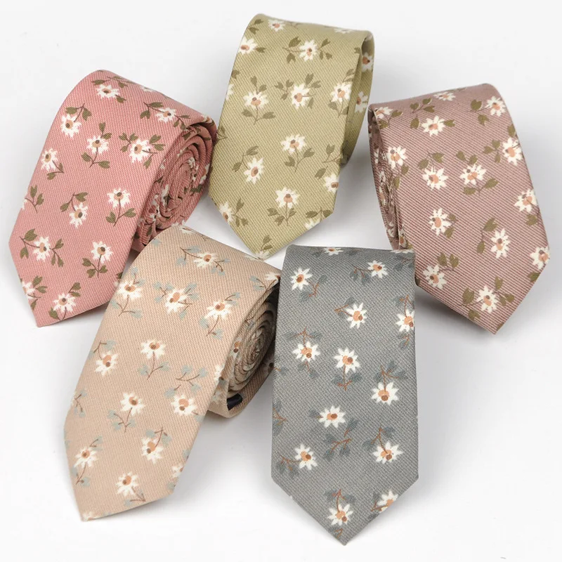 Mode 6 CM Schlank Mens Ties Set Hisdern Krawatte Baumwolle Herren Krawatten Krawatten Mens Zubehör 2019