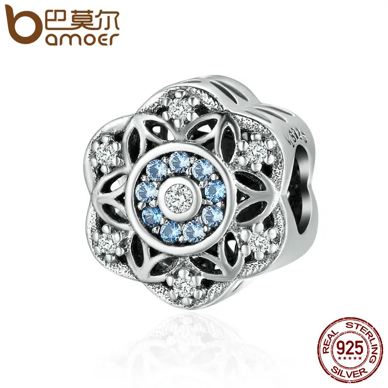 BAMOER High Quality Authentic 925 Sterling Silver Romantic Snowflake, Dazzling CZ Beads fit Charm Bracelet Bangle Jewelry SCC247 цена BAMOER High Quality Authentic 925 Sterling Silver Romantic Snowflake, Dazzling CZ Beads fit Charm Bracelet Bangle Jewelry SCC247 цены онлайн