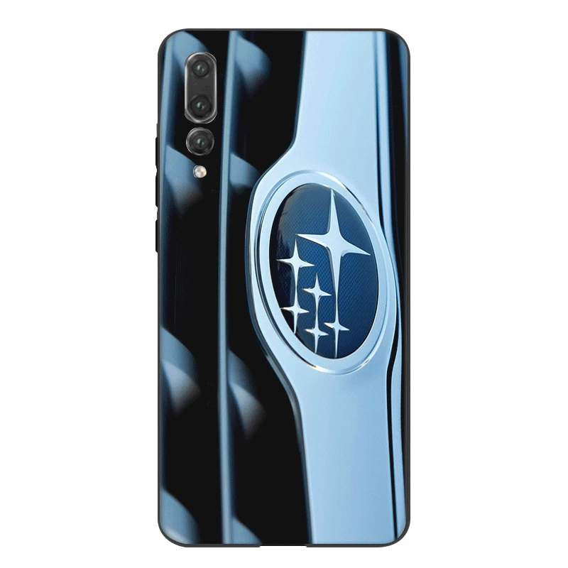 Для мобильного телефона TPU чехол для телефона для Huawei Honor 6a 7A 7C 7X8 9 10 Lite 8X 8C Примечание 10 покрытие автомобиля Логотип Subaru оболочка