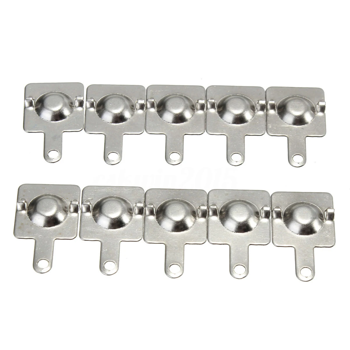 10 Pairs Silver Battery Spring Contact Plate Replacement 14.5 * 9mm For AA AAA Batteries