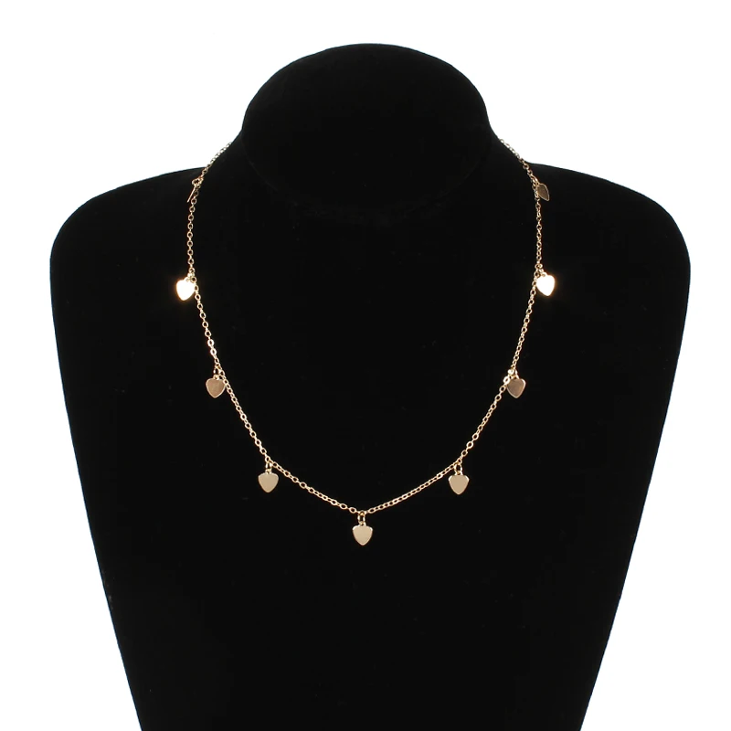 Модное Персиковое сердце ожерелье и Подвеска для женщин индивидуальное колье ожерелье ювелирные изделия XL857