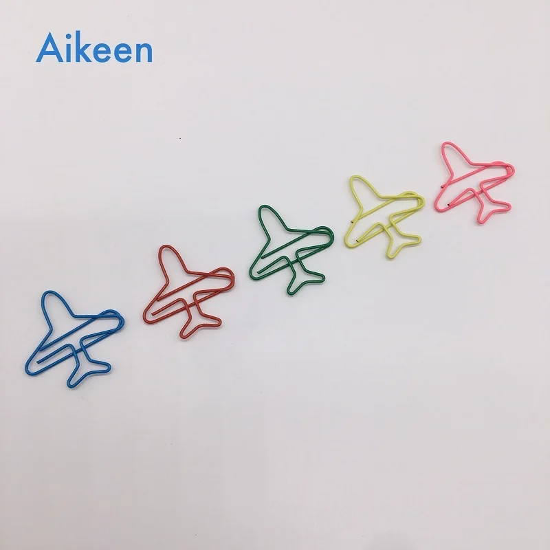 

(10pcs to sell) Creative New Airplane Metal Paper Clips, Cute Plane Clip, Office School Stationery Supplies