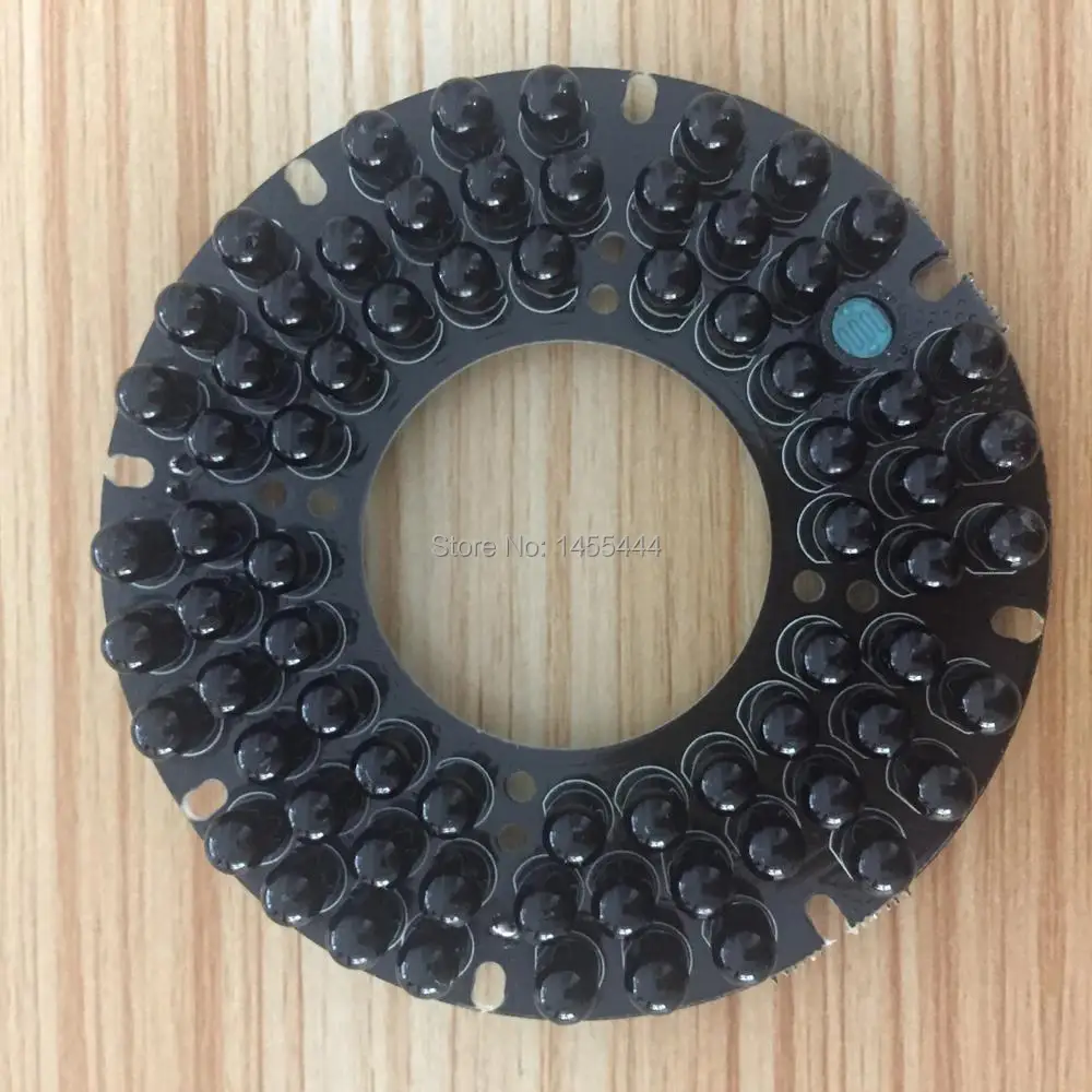 

Lihmsek 940nm Invisible Light Board Infrared IR 72pcs LEDs 90 degree for IR Illuminator CCTV Camera accessories DC12V 1A