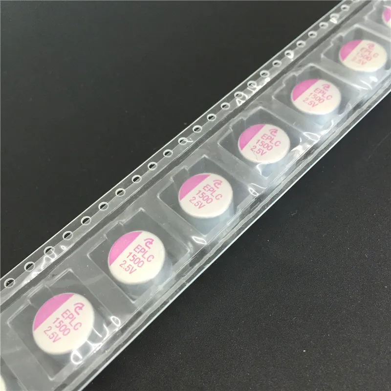 100 шт. 1500 мкФ 2 5 в 10x10 мм EPLC 2.5V1500uF SMD Одноцветный конденсатор EPLC0E152MJ09 Япония хорошее