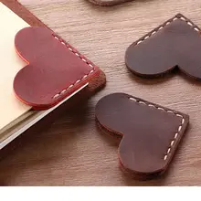 1 упаковка ручной работы винтажные кожаные закладки для книги, Мини угловая страница маркер натуральная кожаная закладка для чтения подарок учителю