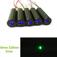 Class IIIA Low operating temperature 8mm 5mW 520nm Green Laser Sight Diode Module Dot Industrial Grade APC Driver