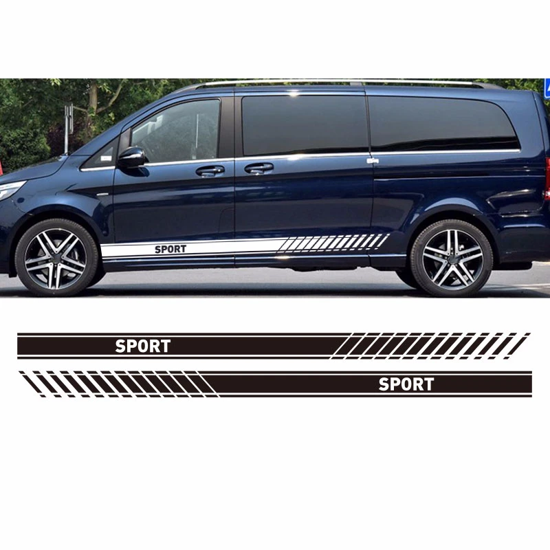 Фотообои для Mercedes vito racing боковые полосы логотип наклейки s виниловая графика