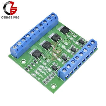 

MOS FET 4 Channel Pulse Trigger Switch Controller Board PWM Optocoupler Opto-isolator Driver Board for Motor LED Light