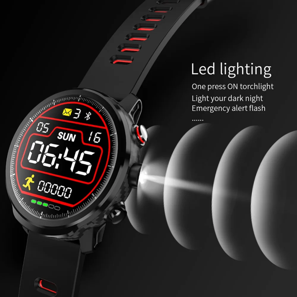 

L5 Bluetooth Smart Watch IP68 Waterproof Multiple Sports watch Heart Monitor Rate Weather Forecast Smartwatch for iOS Android