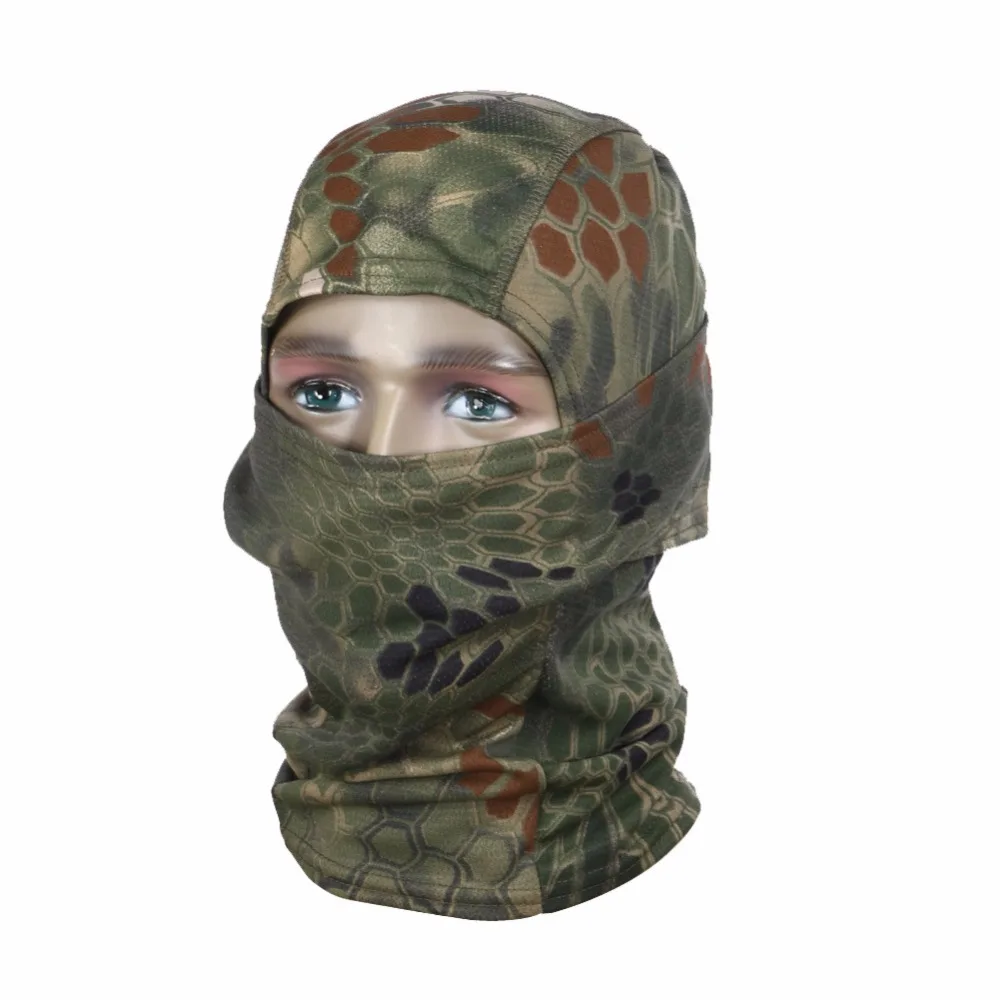 

Camouflage Cycling Mask Men 3D Hunter Camo Headgear Balaclava Wargame Paintball Hunting Equipment Green Hunting Face Mask