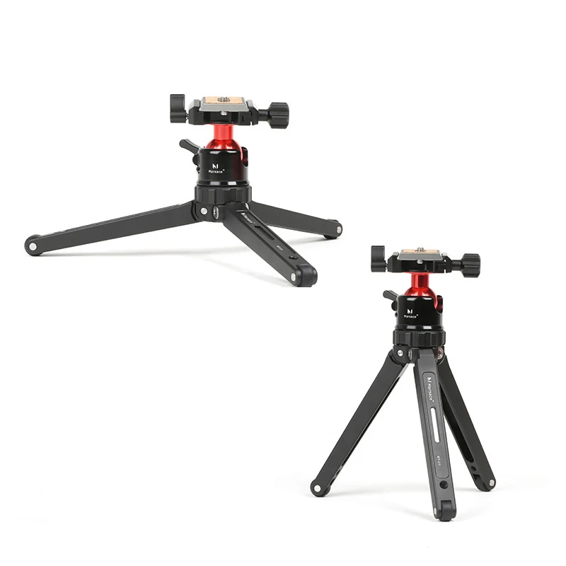 

Marsace MT-01 Portable Foldable Ultra Aluminum alloy Tripod Compact Desktop Macro Mini Tripod Kit with Ball Head for Canon Nikon