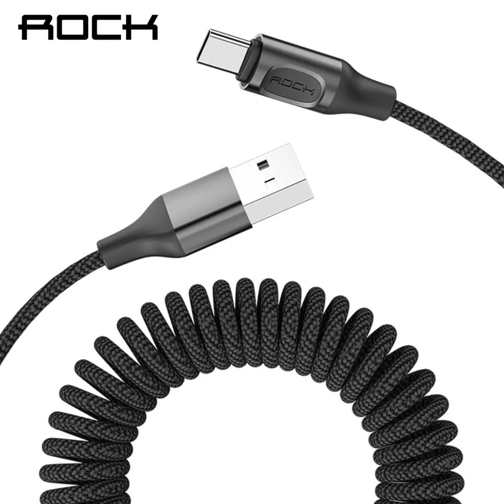 QC 3,0 выдвижной пружинный usb-кабель Type C 3A для Huawei P20 Mate 20 Pro Xiaomi для Samsung Galaxy S9 S8 One Plus Quick Charge QC 3,0 выдвижной пружинный usb-кабель Type C 3A для Huawei P20 Mate 20 Pro Xiaomi для Samsung Galaxy S9 S8 One Plus Quick Charge