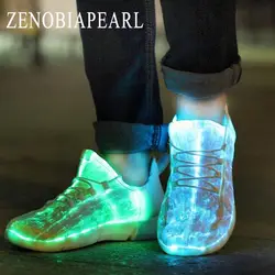 Обувь для мальчиков светящиеся кроссовки для детей белый светодиод кроссовки дети мигает обувь со светом