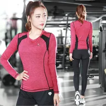 DAWOBO/брендовый комплект для йоги, женская одежда для йоги, рубашка, брюки, женские быстросохнущие леггинсы для фитнеса, топ для йоги, Спортивная женская одежда для спортзала