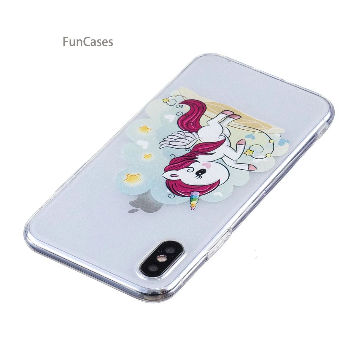 Panda Telepon Kasus Hoesje sFor iPhone X Lembut Silicone Telepon kasus Carcasa Csse Mengkilap Kasus Telepon Untuk iPhone X Handphone Protector