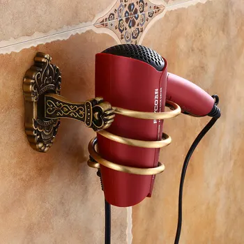 

Antique hairdryer rack no punching toilet rack bathroom wall hanging hair dryer rack wx6201027