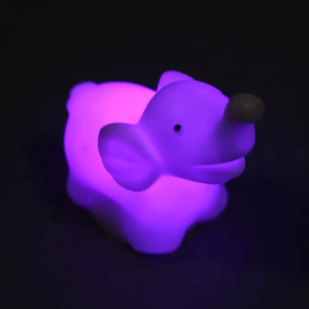 

5 pcs 7 Color Changing Animals LED Night Light Lamp with Battery Party Decor Random Color