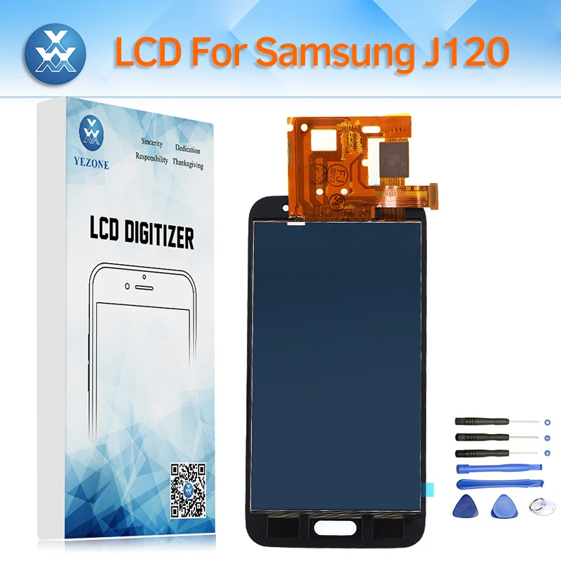 

LCD Display Replacement for Samsung Galaxy J120 J1 2016 SM-J120F/DS J120M/DS LCD Screen Touch Digitizer Assembly for J120H+Tool