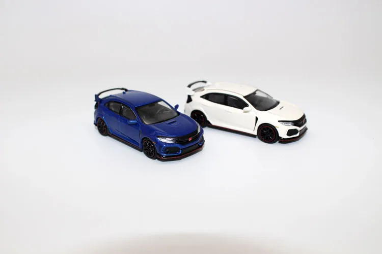 Оригинальная фабрика 1:64 CIVIC Тип R FK8 игрушечный автомобиль из сплава игрушки для