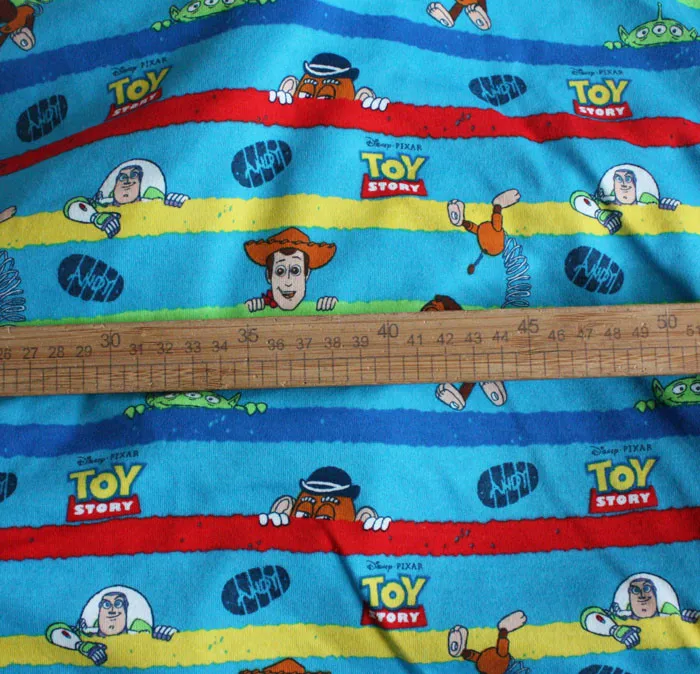 

50*175m Cartoon knitted cotton fabric For Sewing Fat Quilting Patchwork baby girl diy Shirt skirt Cloth Textile
