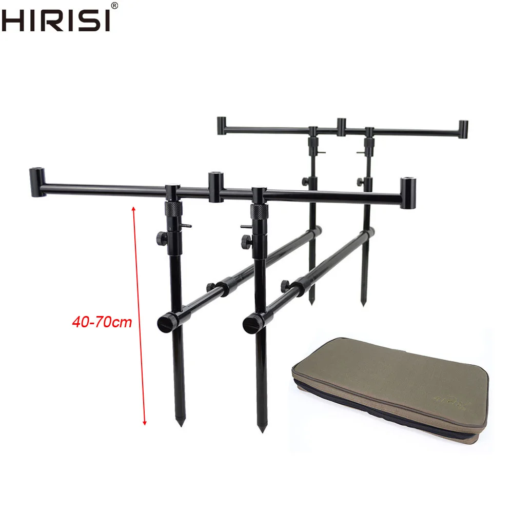 

Carp Fishing Rod Pod in Carry Bag Height 40-70cm Bank Sticks Aluminium Fishing Tackle Accessories 4098
