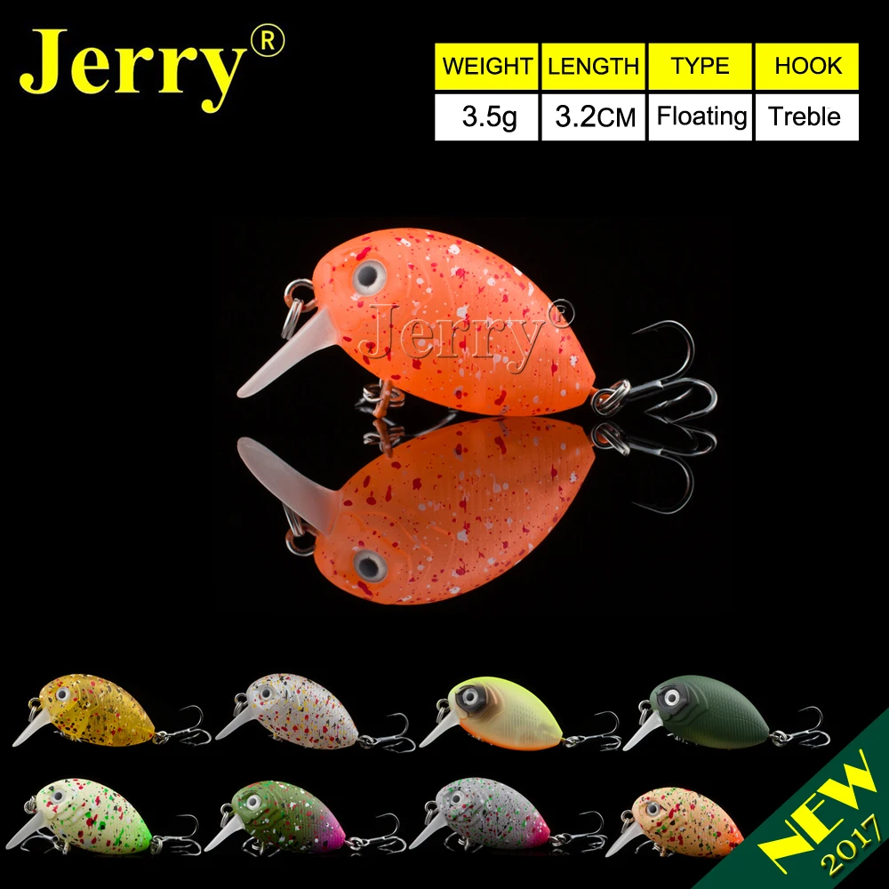 Buy Jerry 1pc 32mm ultralight fishing lures micro