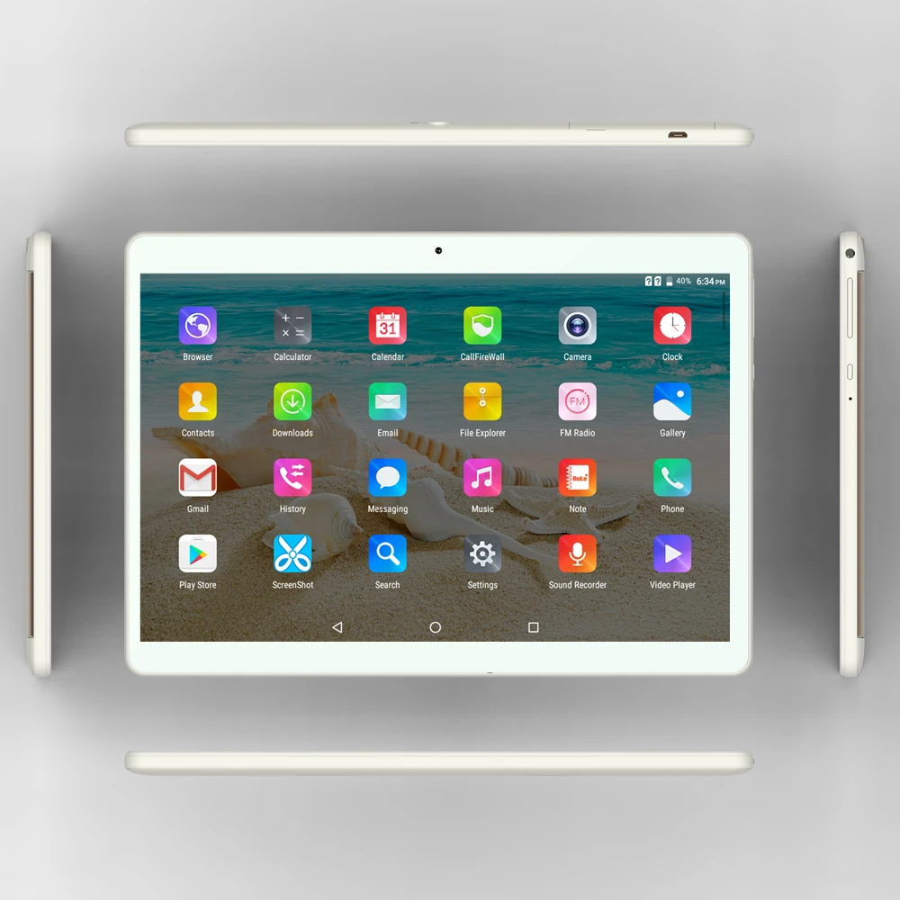 10 Inch Android Tablets PC Tab Pad 1280x800 IPS Screen Quad Core 1GB RAM 16GB ROM WIFI GPS Dual SIM Card 3G Phone Call Phablet