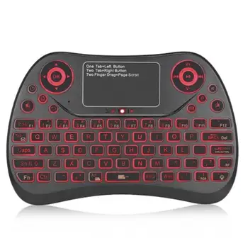 

Colorful Backlight Touchpad Bluetooth Air Mouse Wireless Keyboard for Smart TV Good quality