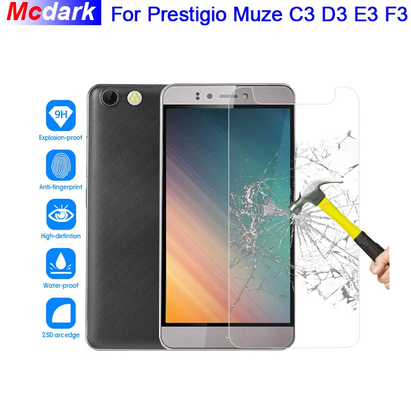9H закаленное стекло для Prestigio Muze C3 D3 E3 F3 Защитная пленка экрана PSP 3504 3530 3531 3532