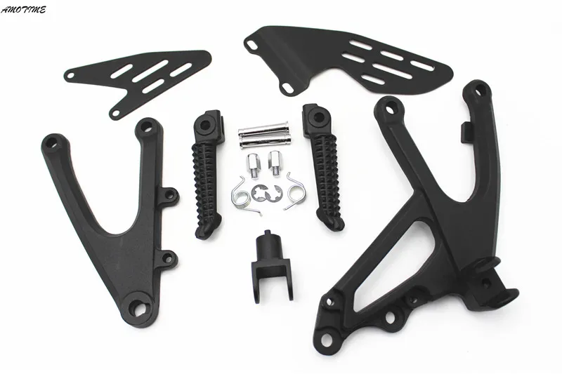 

Front Footrests For Yamaha YZF R1 2007 2008 Rider Foot Pegs Pedal Brackets Motorcycle Accessories YZF-R1 07 08 Black Silver