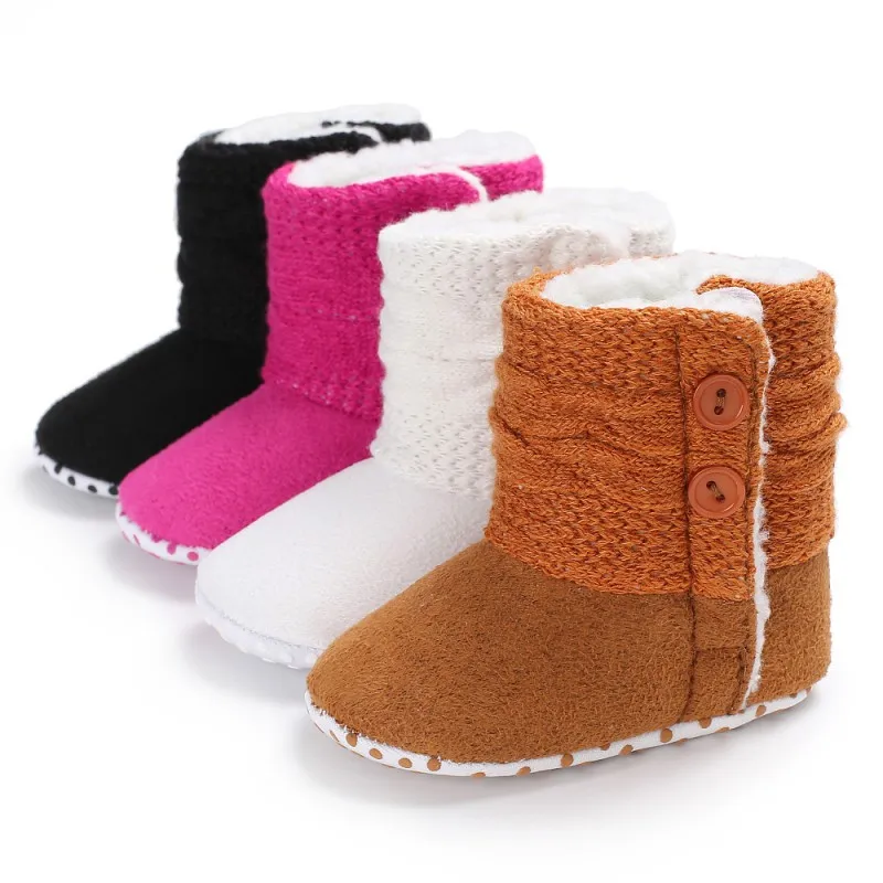 

Soft Bottom Snow Boots Baby Cotton Baby Warm Hook And Look Boots Winter New
