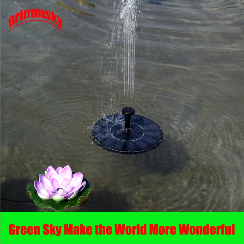 

Max. 180L/H Floating Pool Pond Outdoor Solar Panel Home Garden Decoration Garden Water Fountain