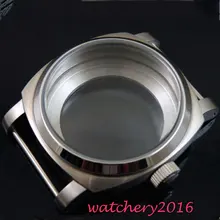 44 мм Парнис нержавеющая сталь чехол подходит 6497 6498 ST 36 двигаться Для мужчин t Для мужчин часы Чехол
