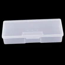 1 шт. пластиковые прямоугольные принадлежности для ногтей коробочкой, дизайн ногтей Украшение Чехол горный хрусталь шпильки держатель Контейнер для глиттера инструменты для ногтей хранения
